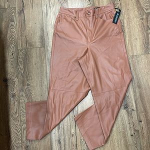 Blank NYC caramel leather pants